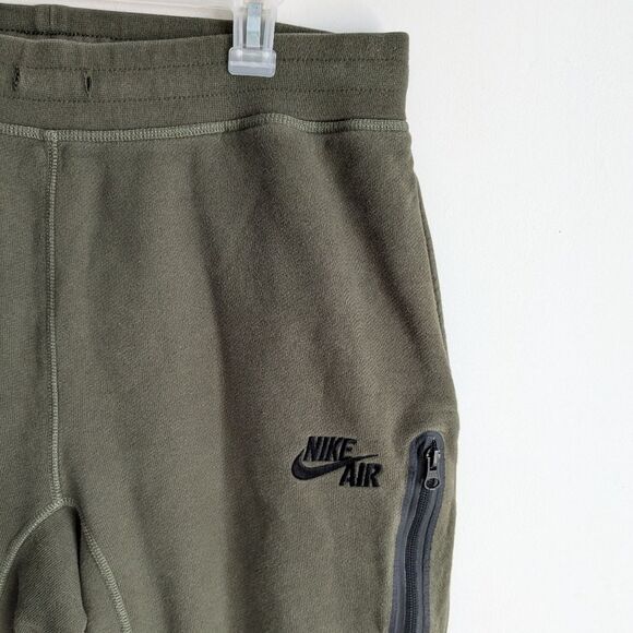 Nike Air Green Fleece Joggers Men's Size Large - Picture 3 of 10